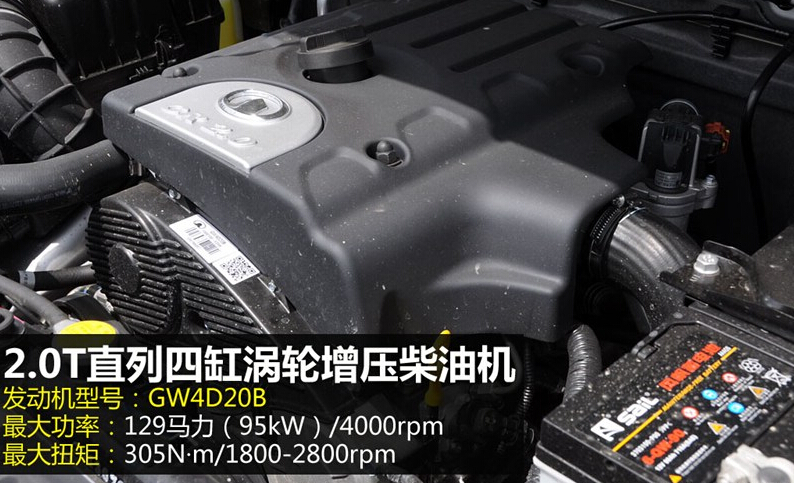 2013款 2.0T欧洲版 两驱精英型 6MT大双排GW4D20B